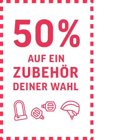50 % auf einen Zubehörartikel deiner Wahl