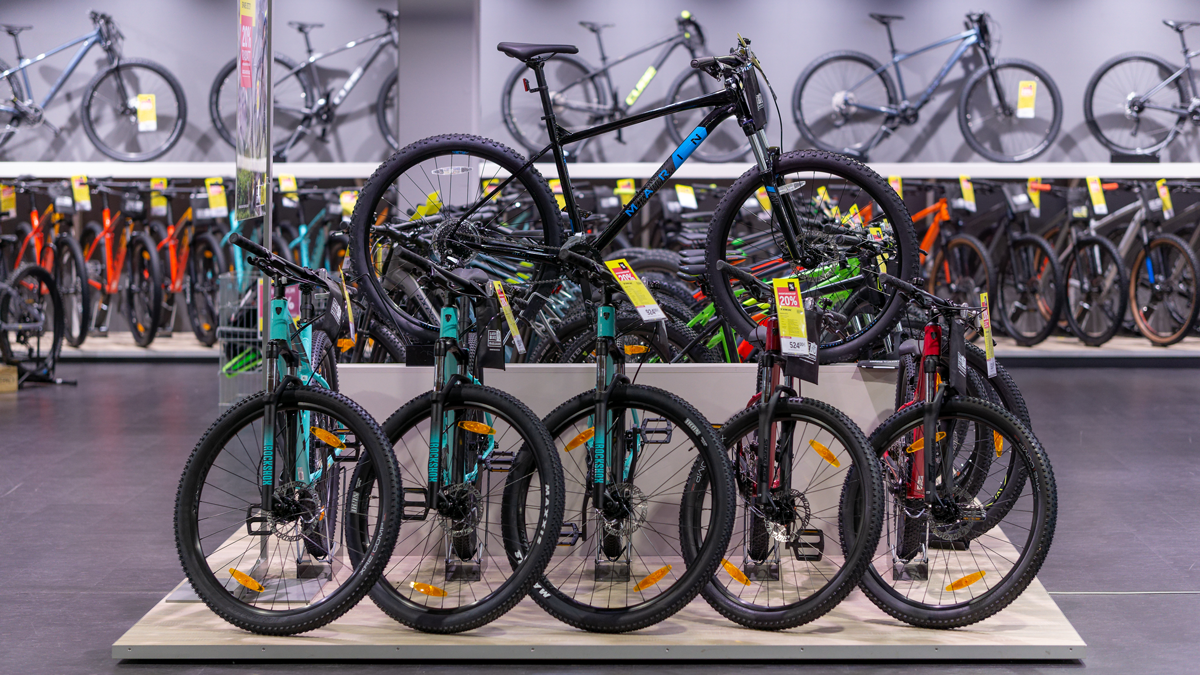 Fahrräder in der Lucky Bike Filiale Erfurt