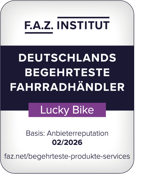 FAZ Siegel - Begehrteste Fahrradhändler 2025 Lucky Bike