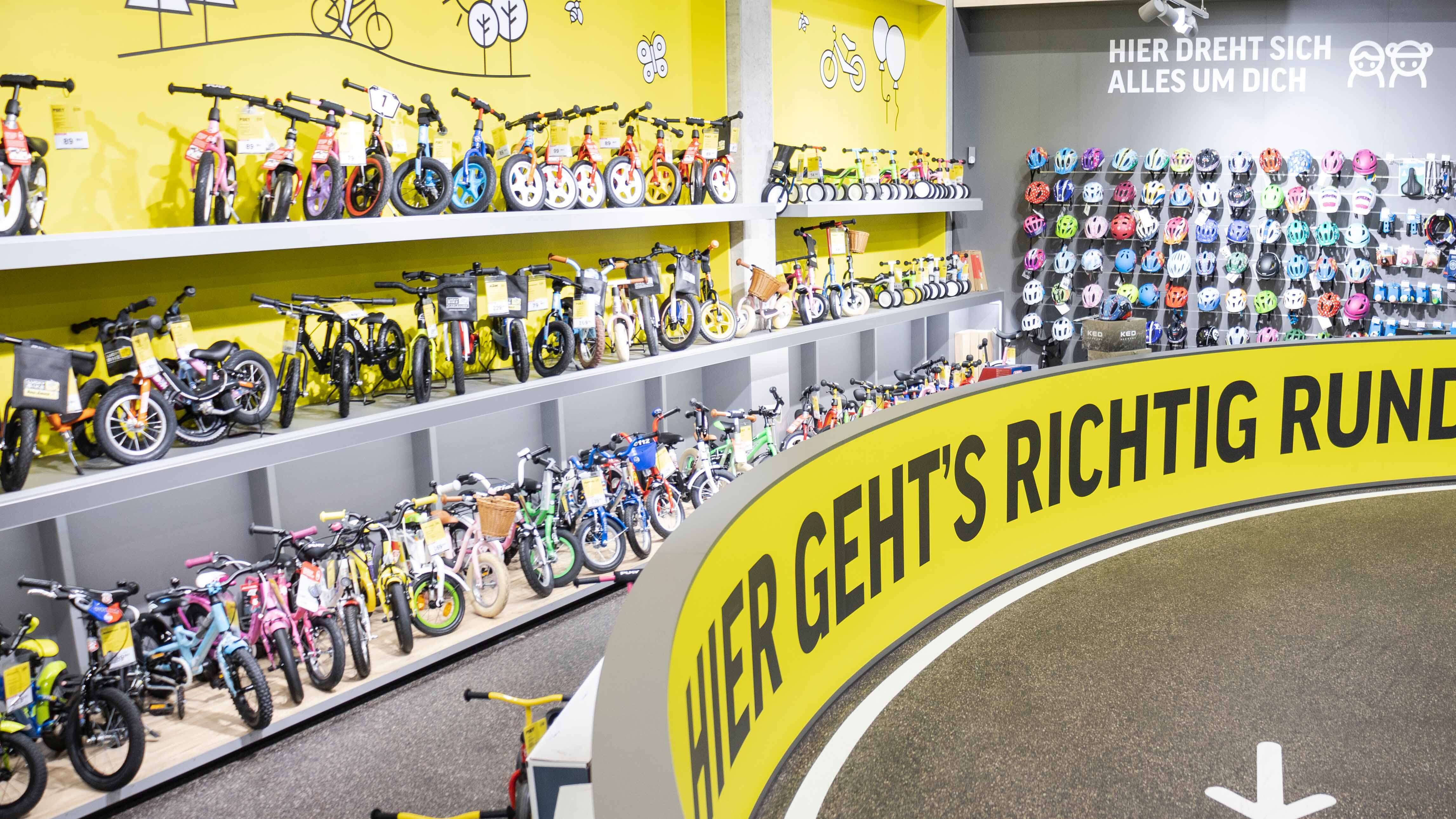 Das Kindersortiment bei Lucky Bike in Bielefeld