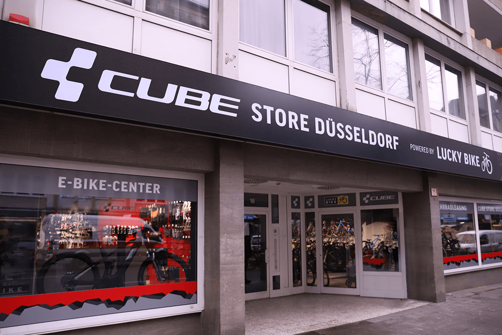 Außenansicht Düsseldorf Cube Store
