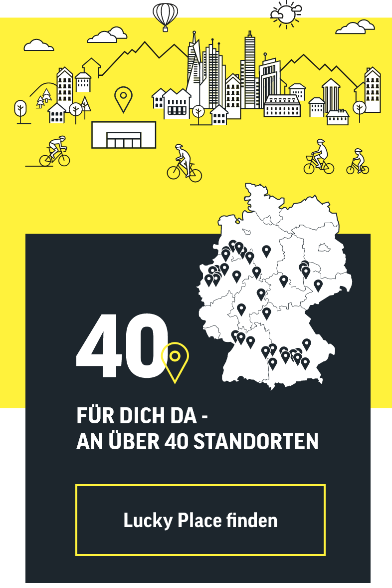 Teasergrafik: Für dich da an über 40 Standorten