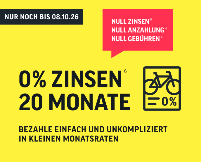FInanzierungs-Special - 0% Finanzierung für 20 Monate