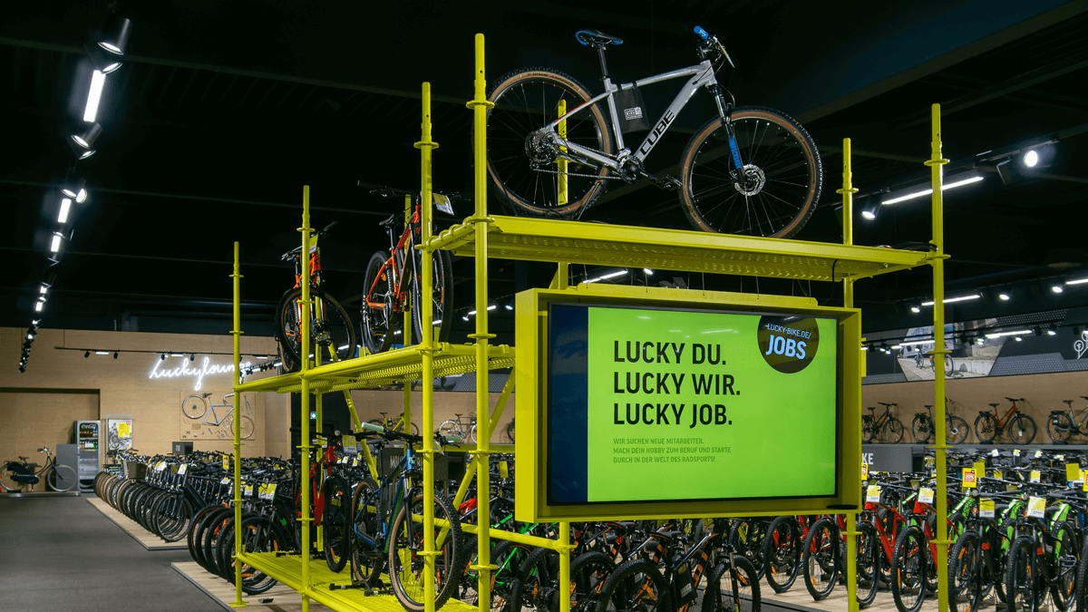 Innenansicht der Lucky Bike Filiale Kassel