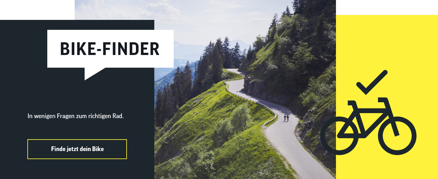 Mit dem Bike-Finder in wenigen Fragen zum richtigen Rad