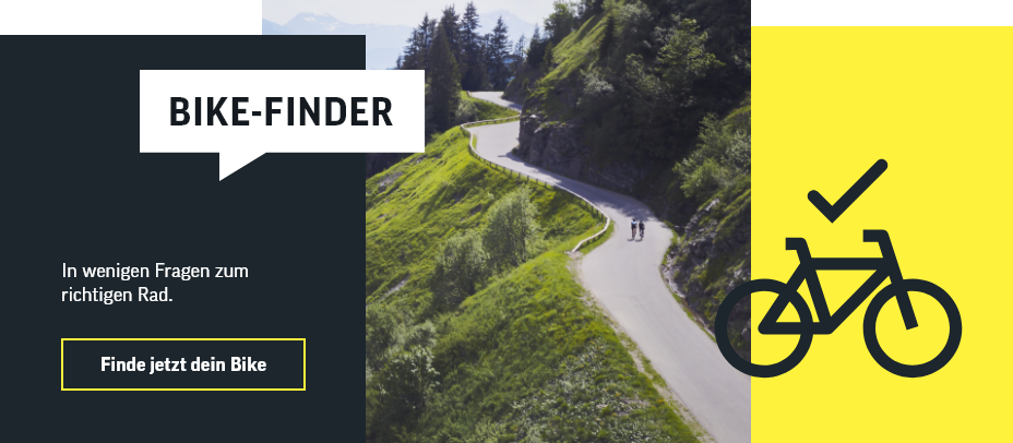 Mit dem Bike-Finder in wenigen Fragen zum richtigen Rad