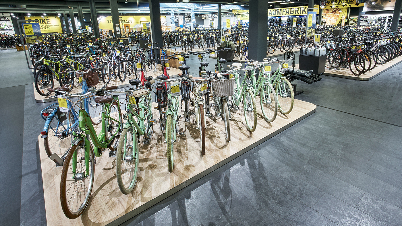 Cityräder in der Lucky Bike Filiale Landshut