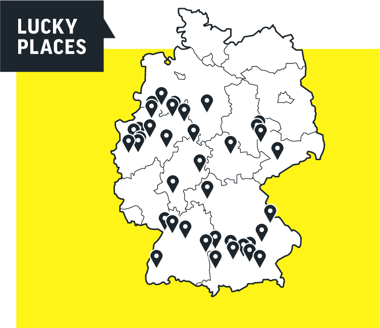 Lucky Bike Standorte in Deutschland