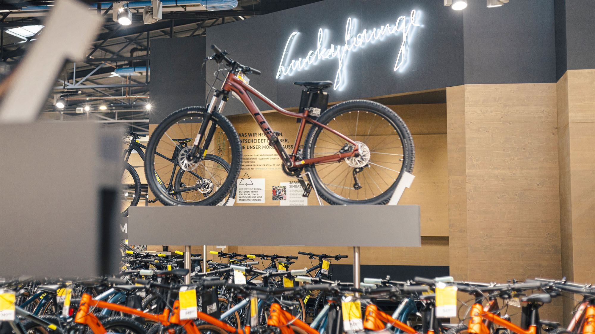 Lucky Lounge in der Lucky Bike Filiale München Nord