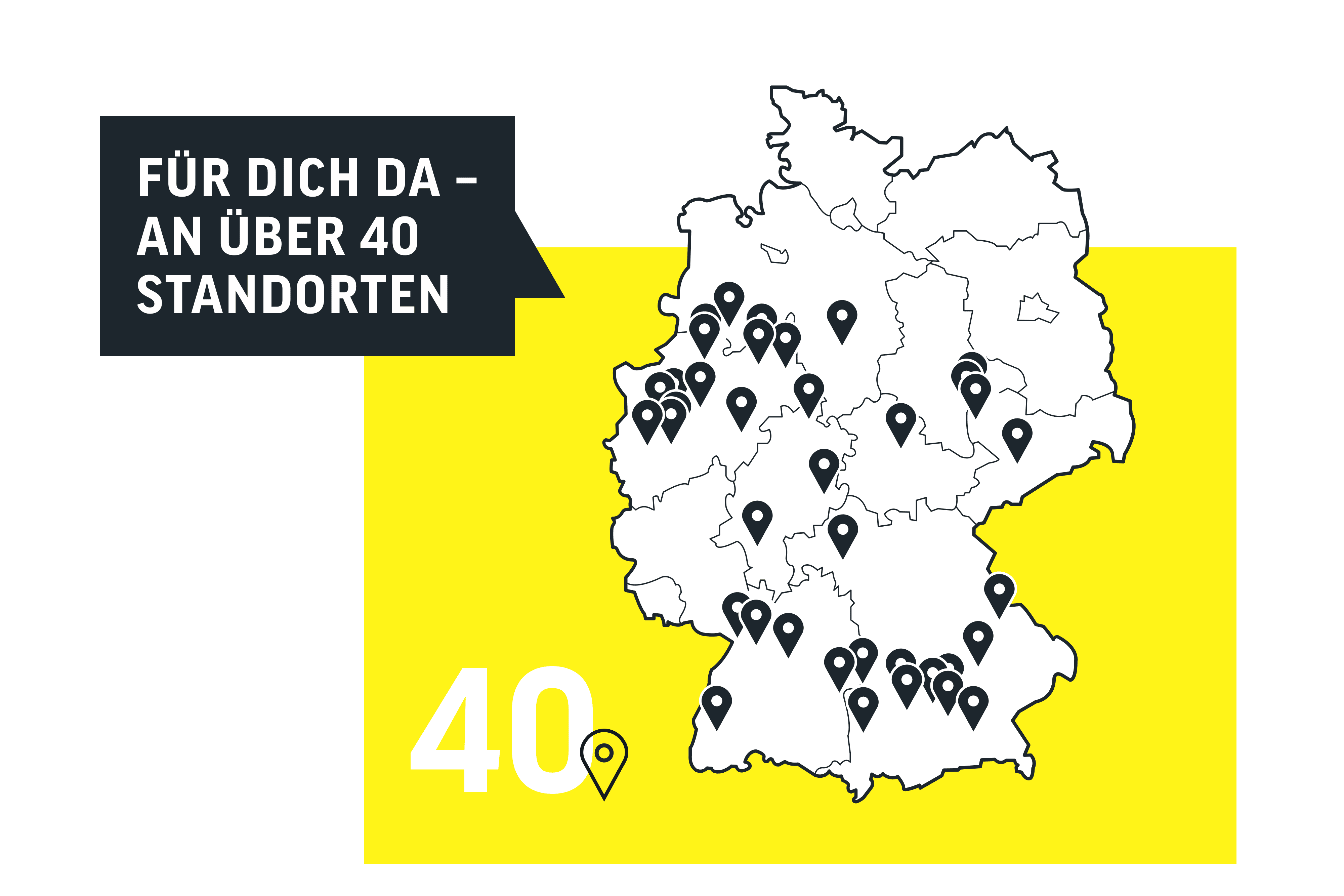 Lucky Bike ist an über 40 Standorten für dich da