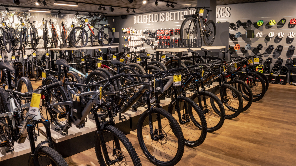 Fahrräder im Premium Store Bielefeld