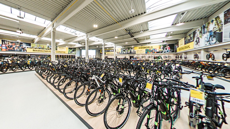 Innenansicht der Lucky Bike Filiale Remchingen