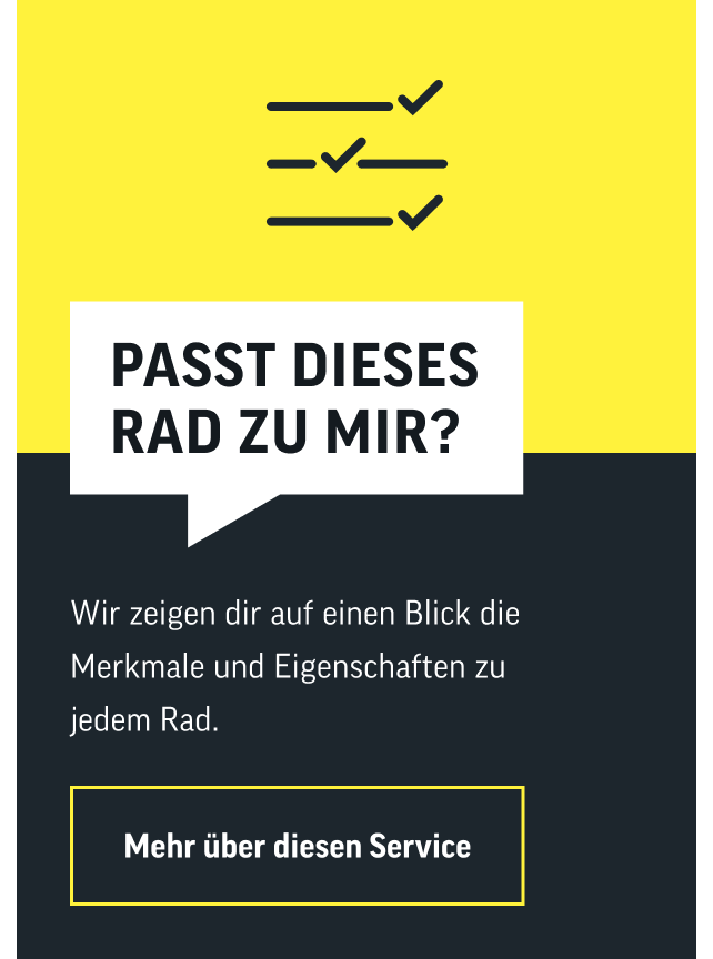 Passt dieses Rad zu mir? Mehr über diesen Service