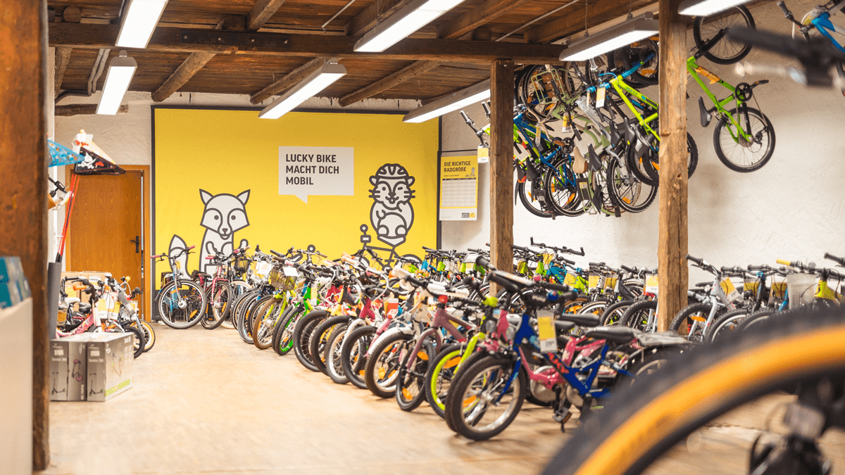 Kinder- & Jugendräder in der Lucky Bike Filiale Steindorf