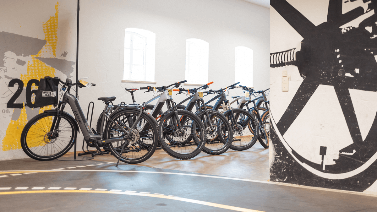 E-Bikes in der Lucky Bike Filiale Steindorf