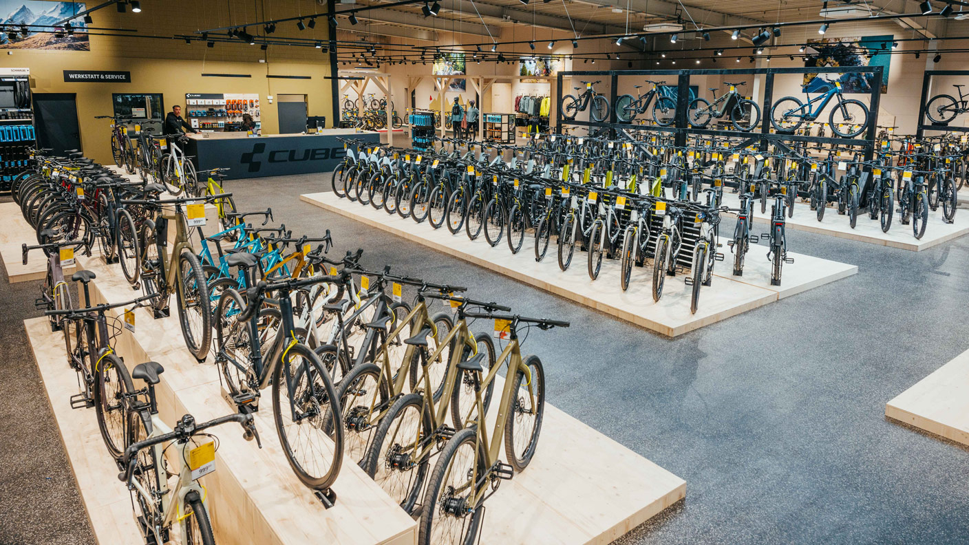 Innenansicht im Cube Store Cham powered by Lucky Bike