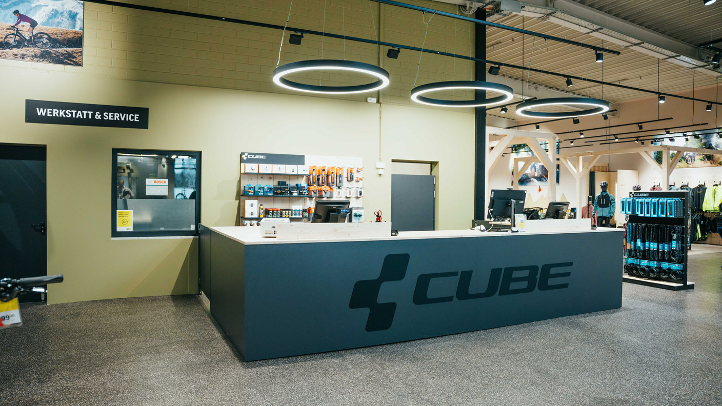 Werkstatt im Cube Store Cham powered by Lucky Bike