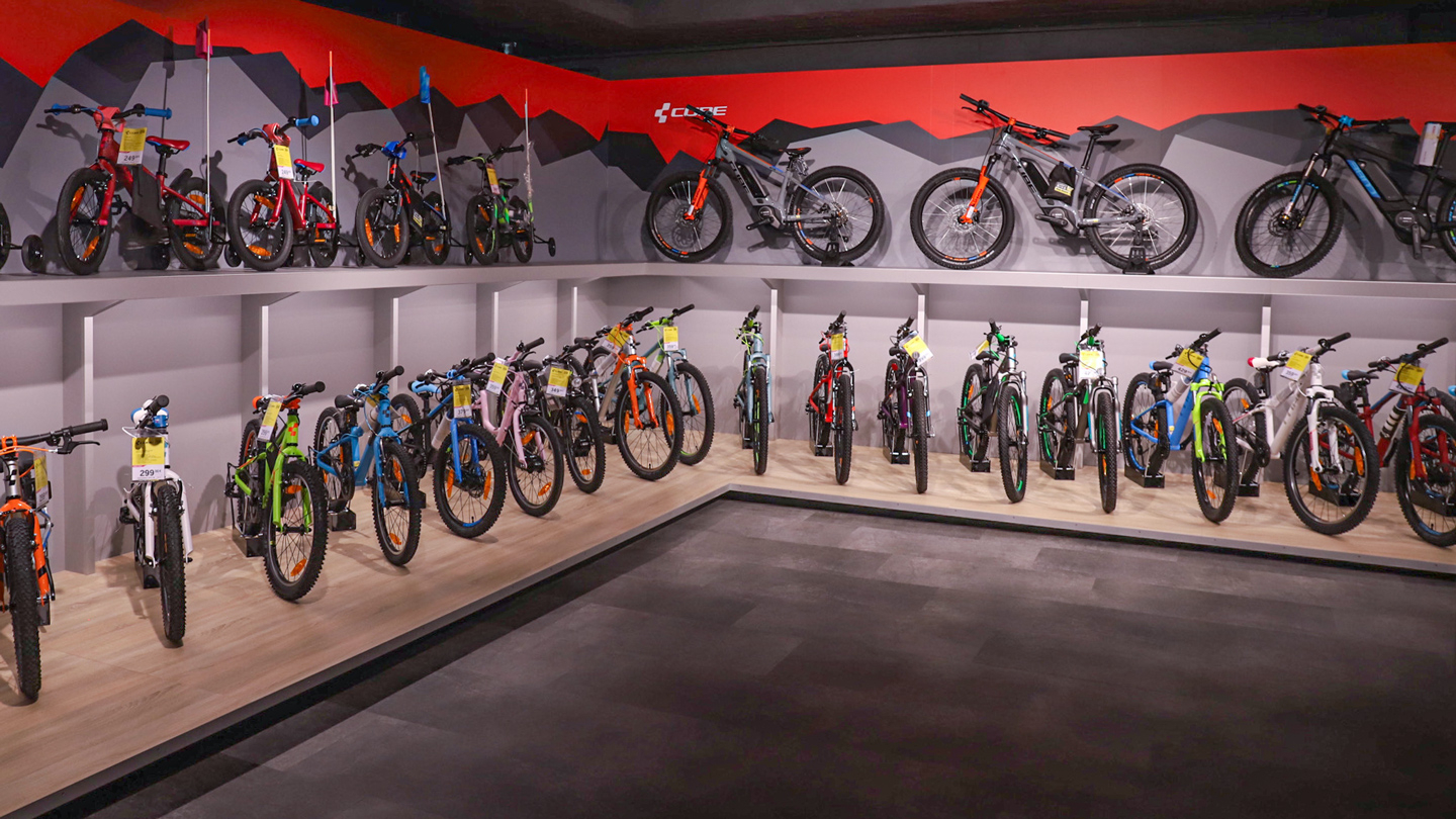 Kinder- und Jugendräder im Cube Store Düsseldorf powered by Lucky Bike
