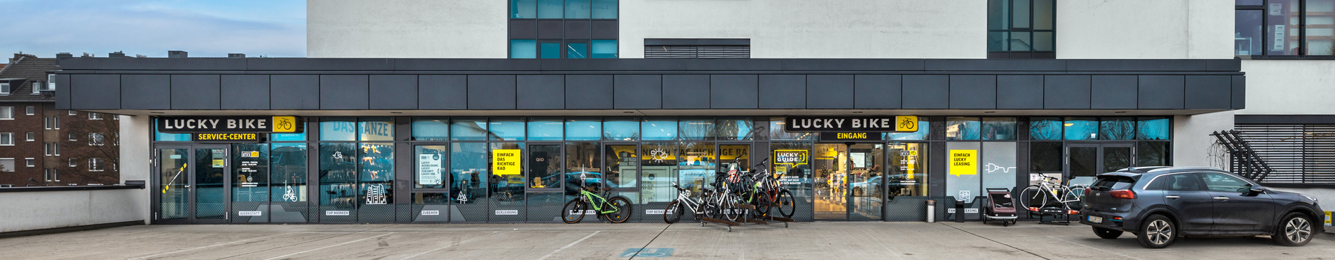 Außenansicht Lucky Bike Düsseldorf Aachener Straße