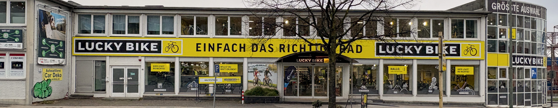 Außenbild der Lucky Bike Filiale Essen