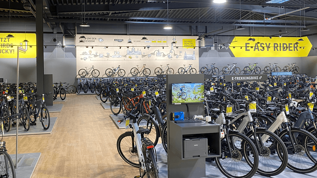 Fahrräder in der Lucky Bike Filiale Hildesheim