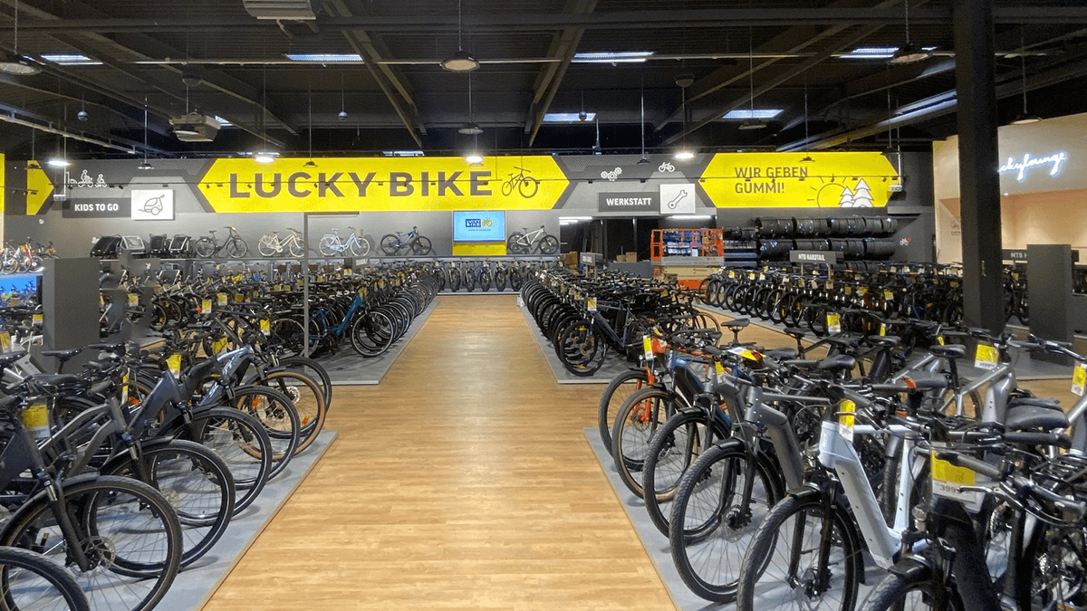 Innenansicht der Lucky Bike Filiale Hildesheim