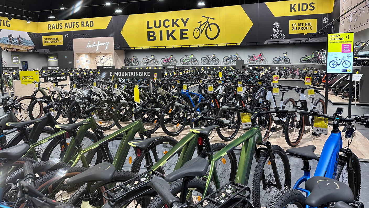 Innenansicht der Lucky Bike Filiale Karlsruhe