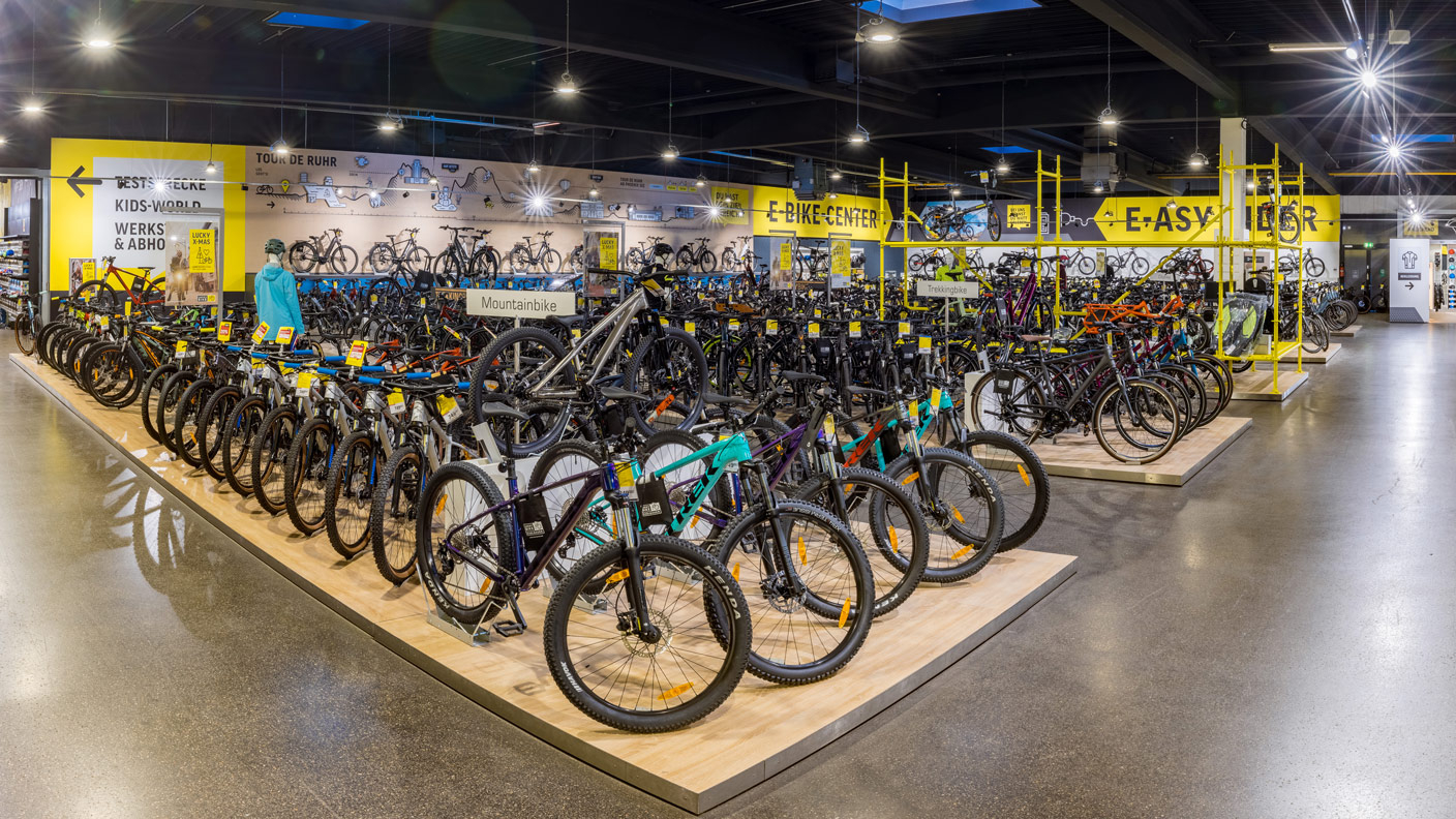 Fahrräder in der Lucky Bike Filiale Dortmund