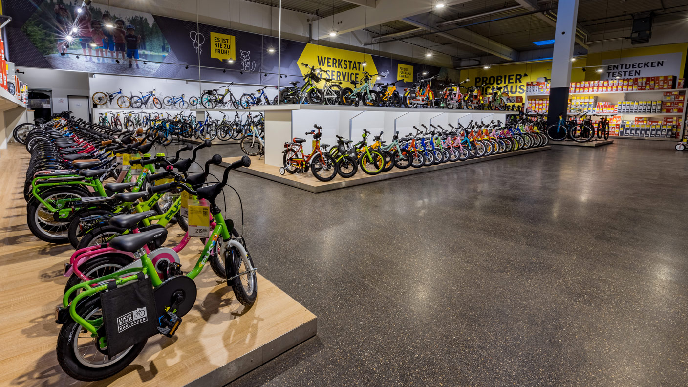 Kinderräder in der Lucky Bike Filiale Dortmund