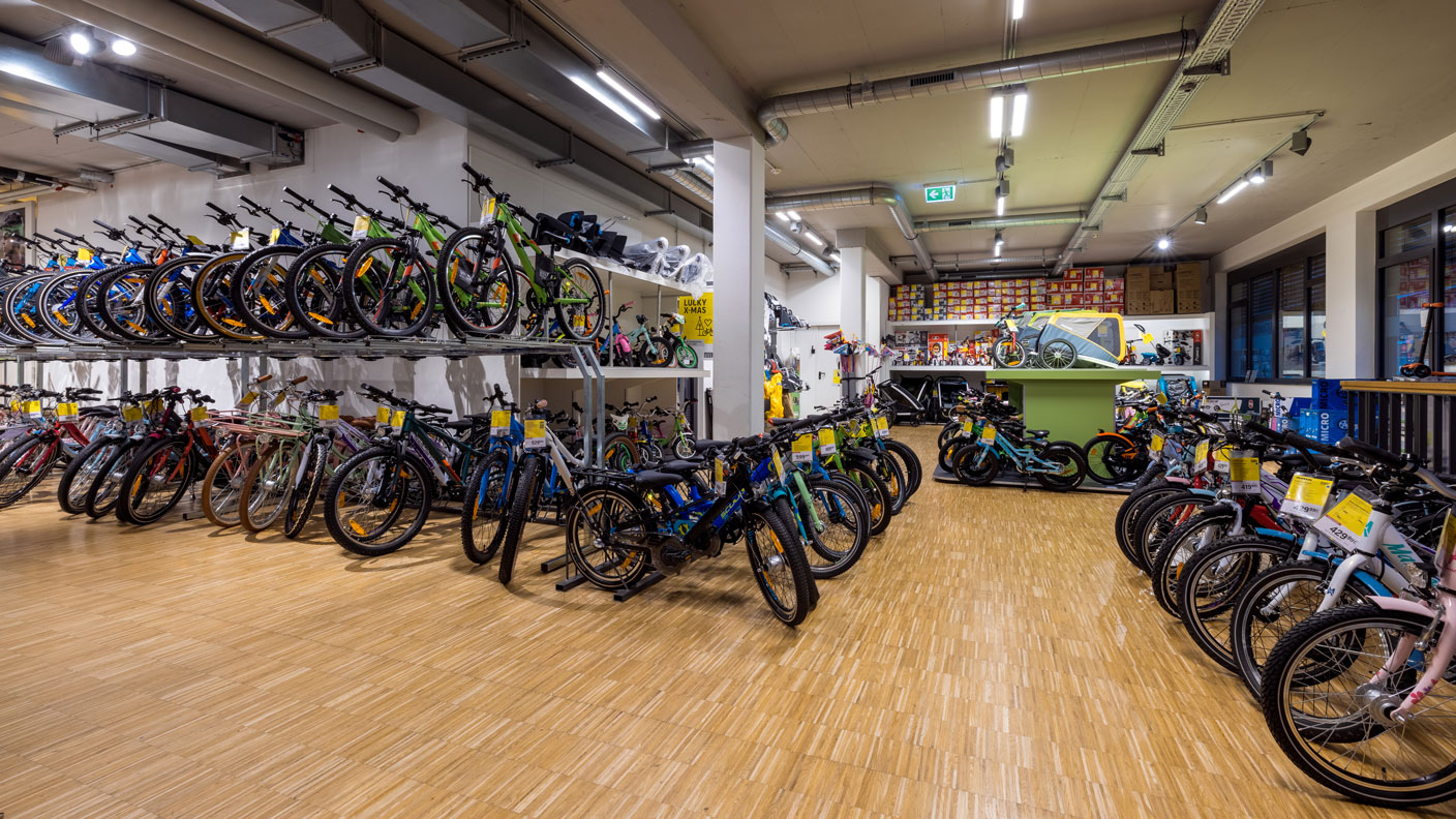Kinderräder in der Lucky Bike Filiale Düsseldorf