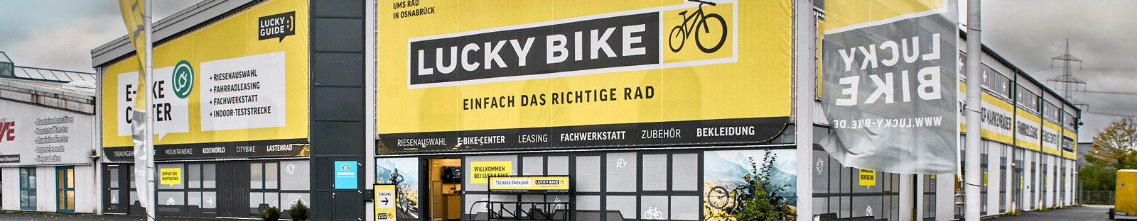 Außenansicht der Lucky Bike Filiale Osnabrück