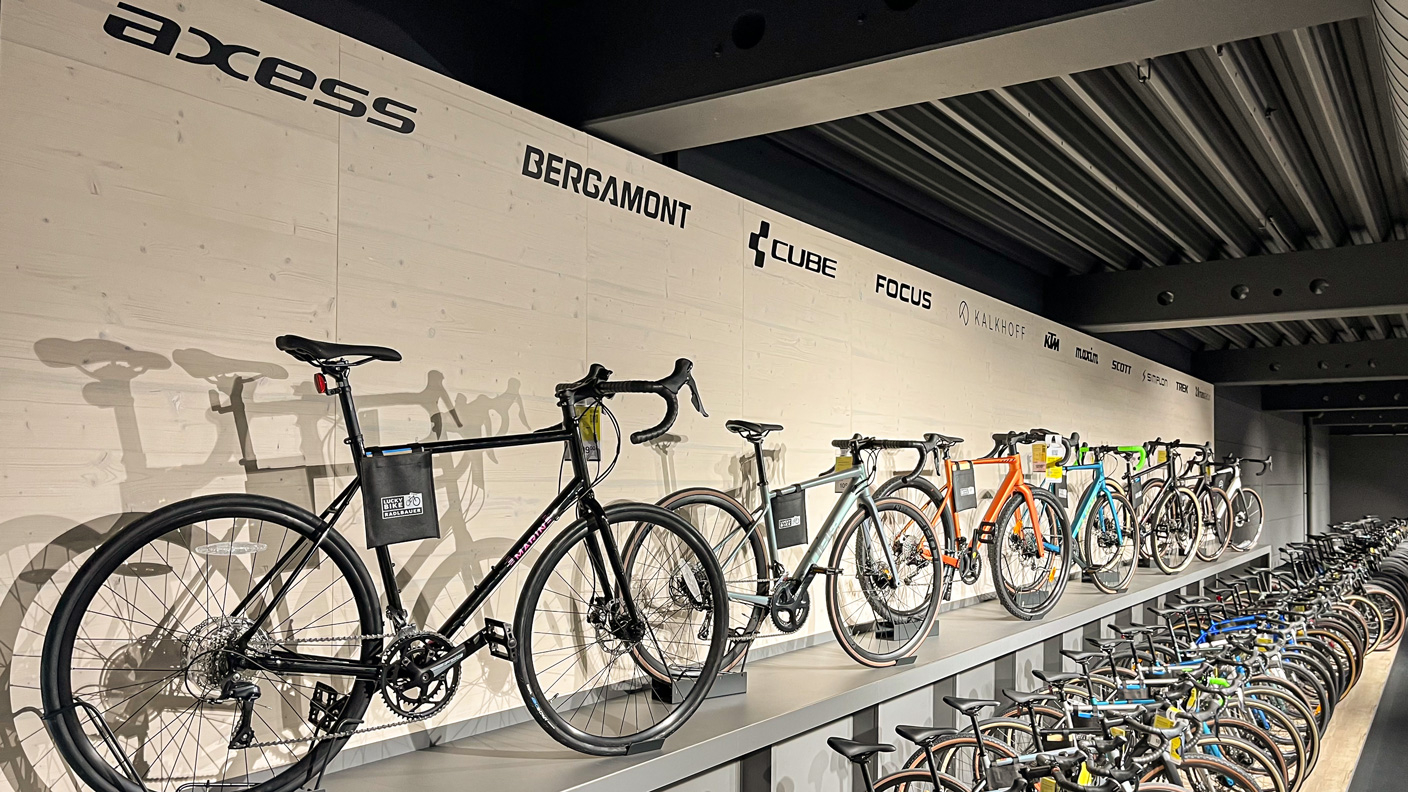 Rennräder in der Lucky Bike Filiale Stuttgart