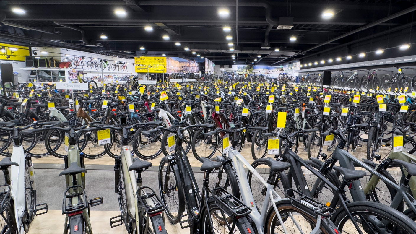 Innenansicht der Lucky Bike Filiale Würzburg