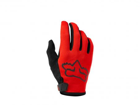 Gants Moto Enfants Fox Racing YTH 180 Interfere - Gris/Rouge, Pour Jeunes Pilotes