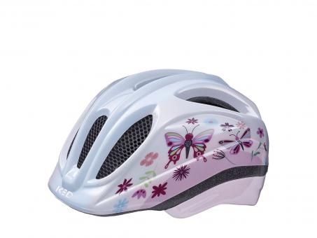 Ked Meggy Trend 2 Kinder-Fahrradhelm | Weiß | 49-53 Cm | Fahrradbekleidung