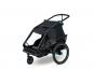 Cube Double CMPT Kinderanhänger black | 2 Kinder