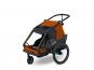 Cube Double CMPT Kinderanhänger grey´n´orange | 2 Kinder