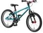 KUbikes 16 MTB 2-Gang 22 cm | türkis glitter/laser red