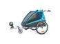 Thule Coaster XT Kinder-Anhänger blau/schwarz | 2 Kinder