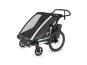 Thule Chariot Cross 2 Kinderanhänger dark slate | 2 Kinder