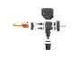 SKS MV EASY Multi Valve Pumpenkopf schwarz orange