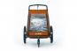 Cube Double CMPT Kinderanhänger grey´n´orange | 2 Kinder