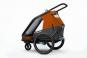 Cube Double CMPT Kinderanhänger grey´n´orange | 2 Kinder