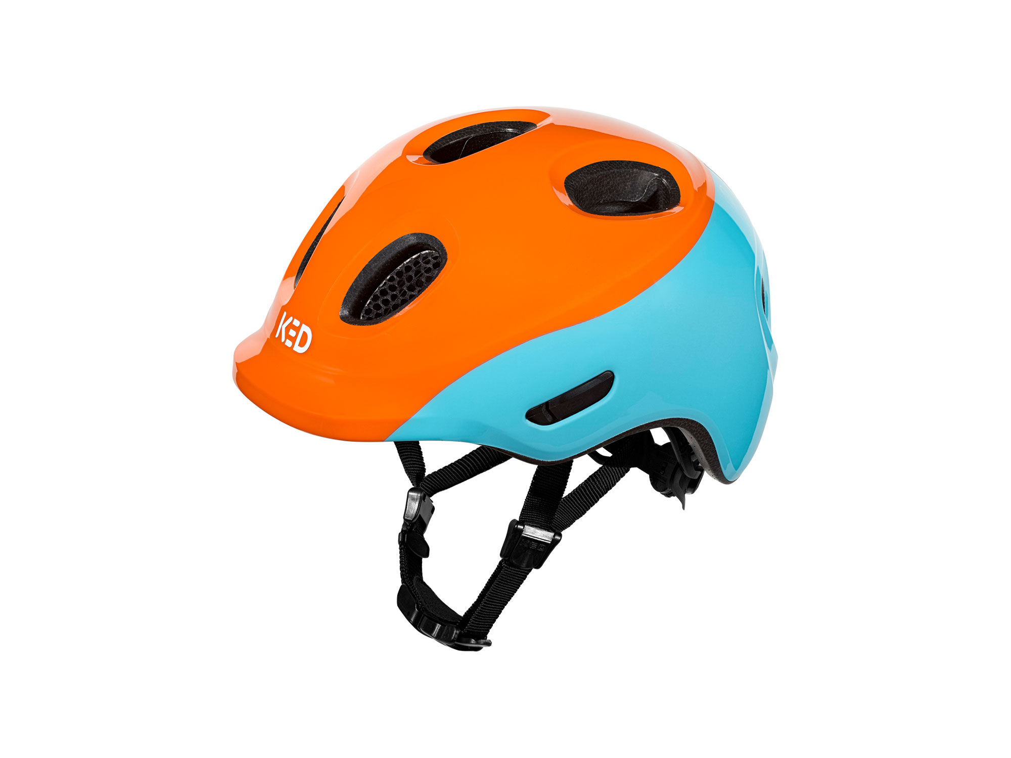 dotty skyblue orange glossy