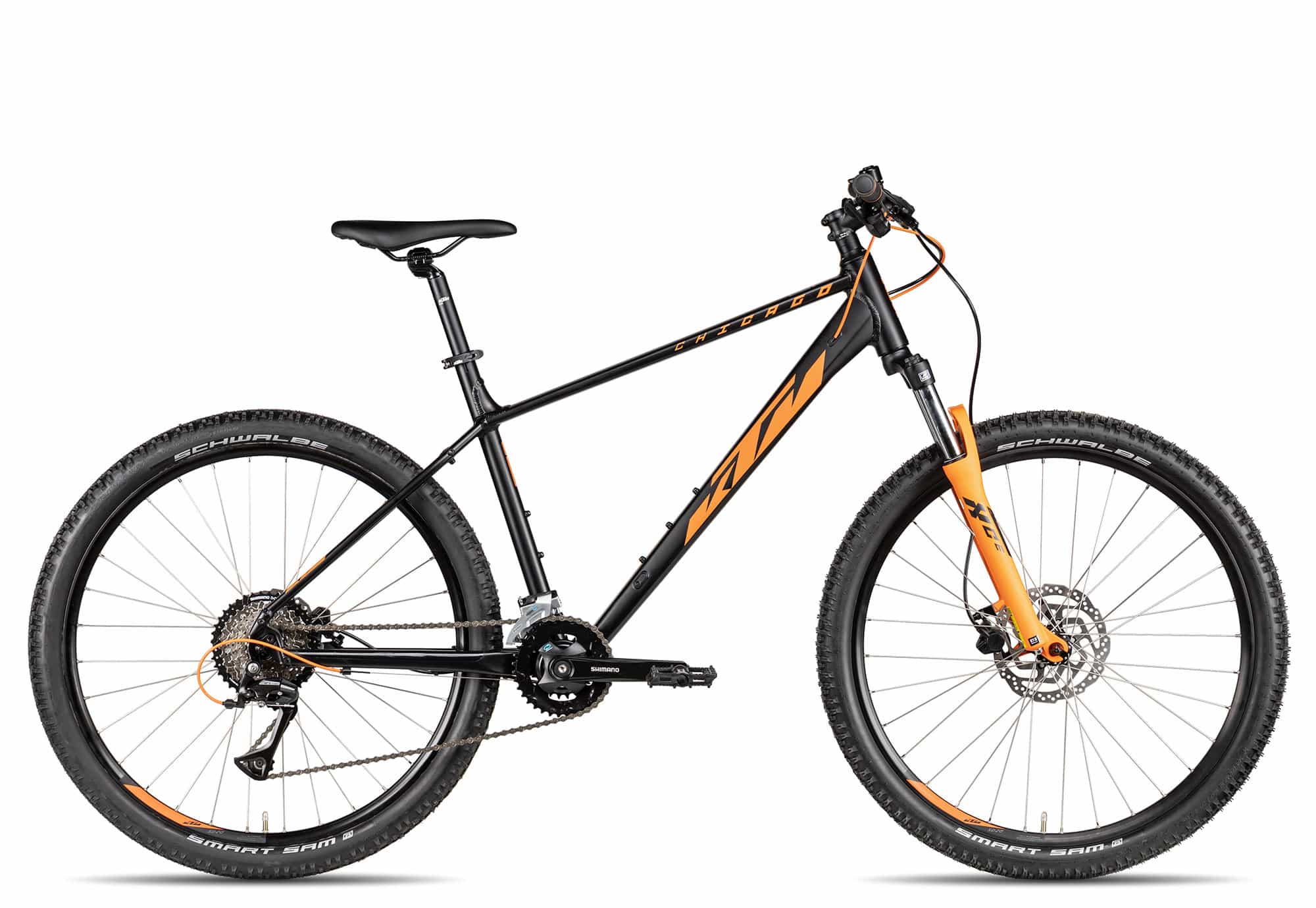 black matt/orange