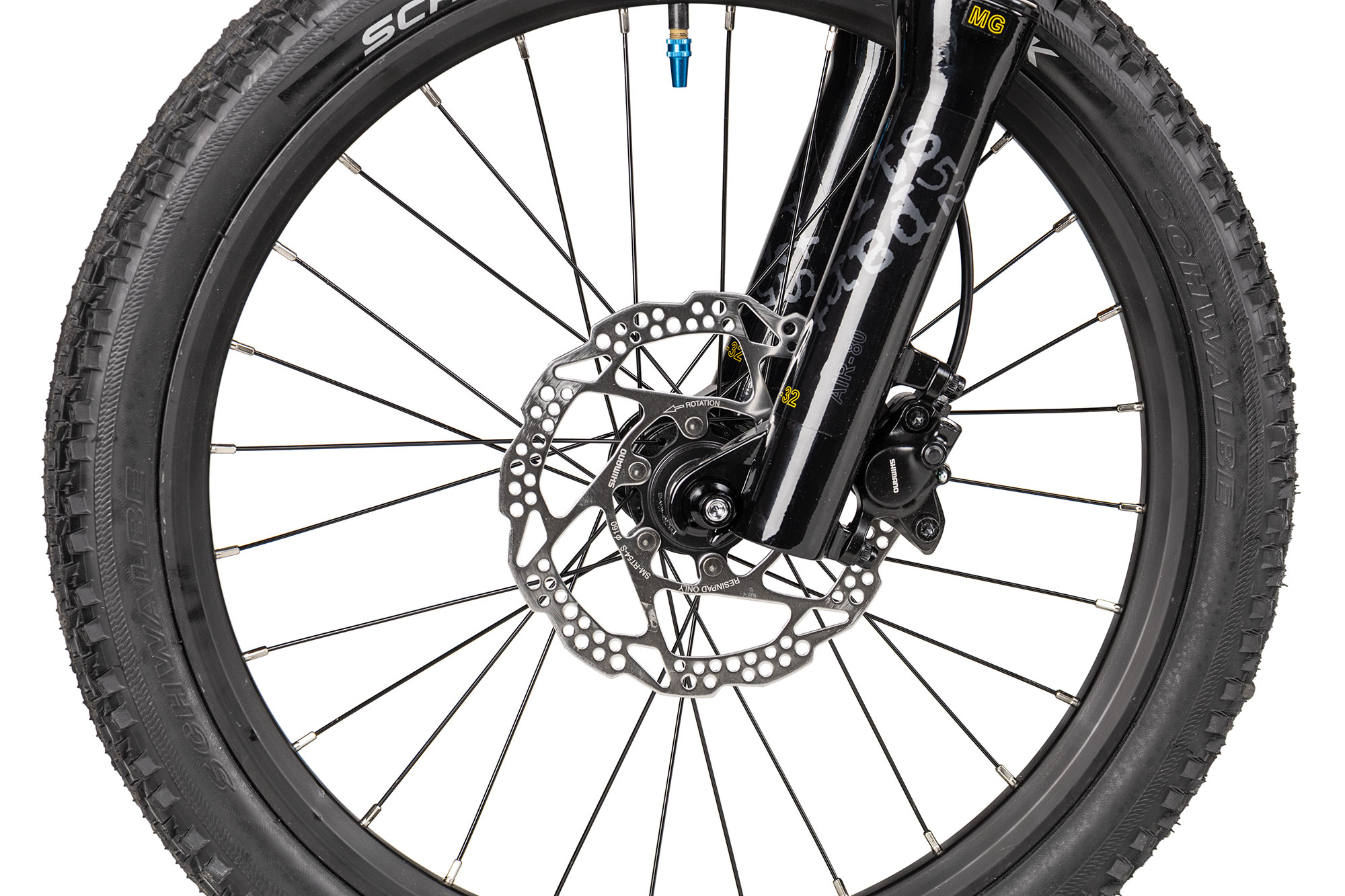 KUbikes 20 MTB Disc S | schwarz/laser blue