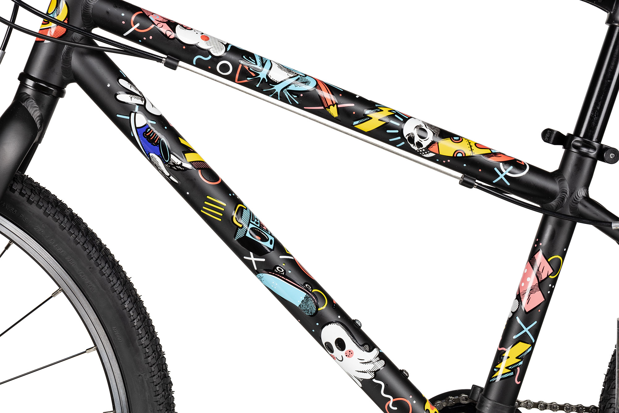 KUbikes 24 MTB 33 cm | schwarz/comic
