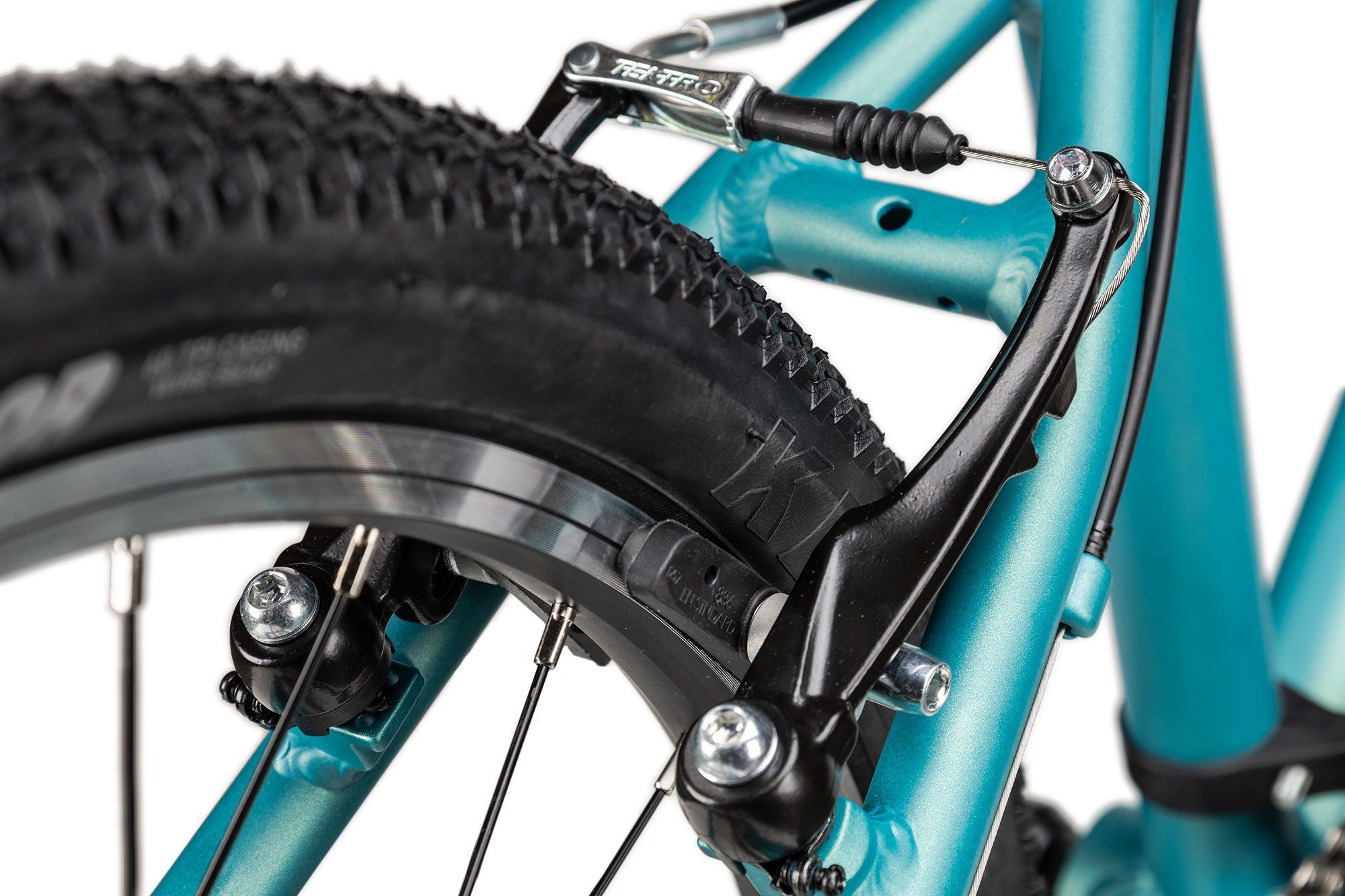 KUbikes 24 MTB 33 cm | türkis glitter/laser red
