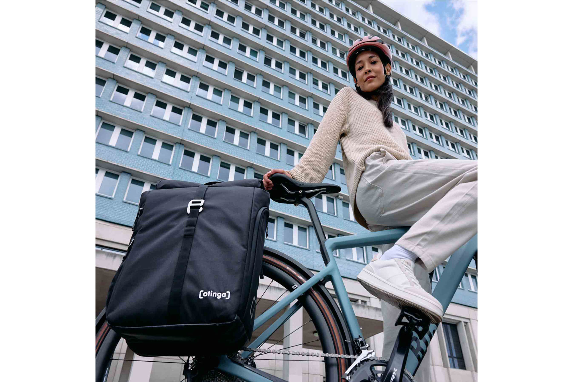 otinga Flip V3 Rucksack-Fahrradtasche schwarz