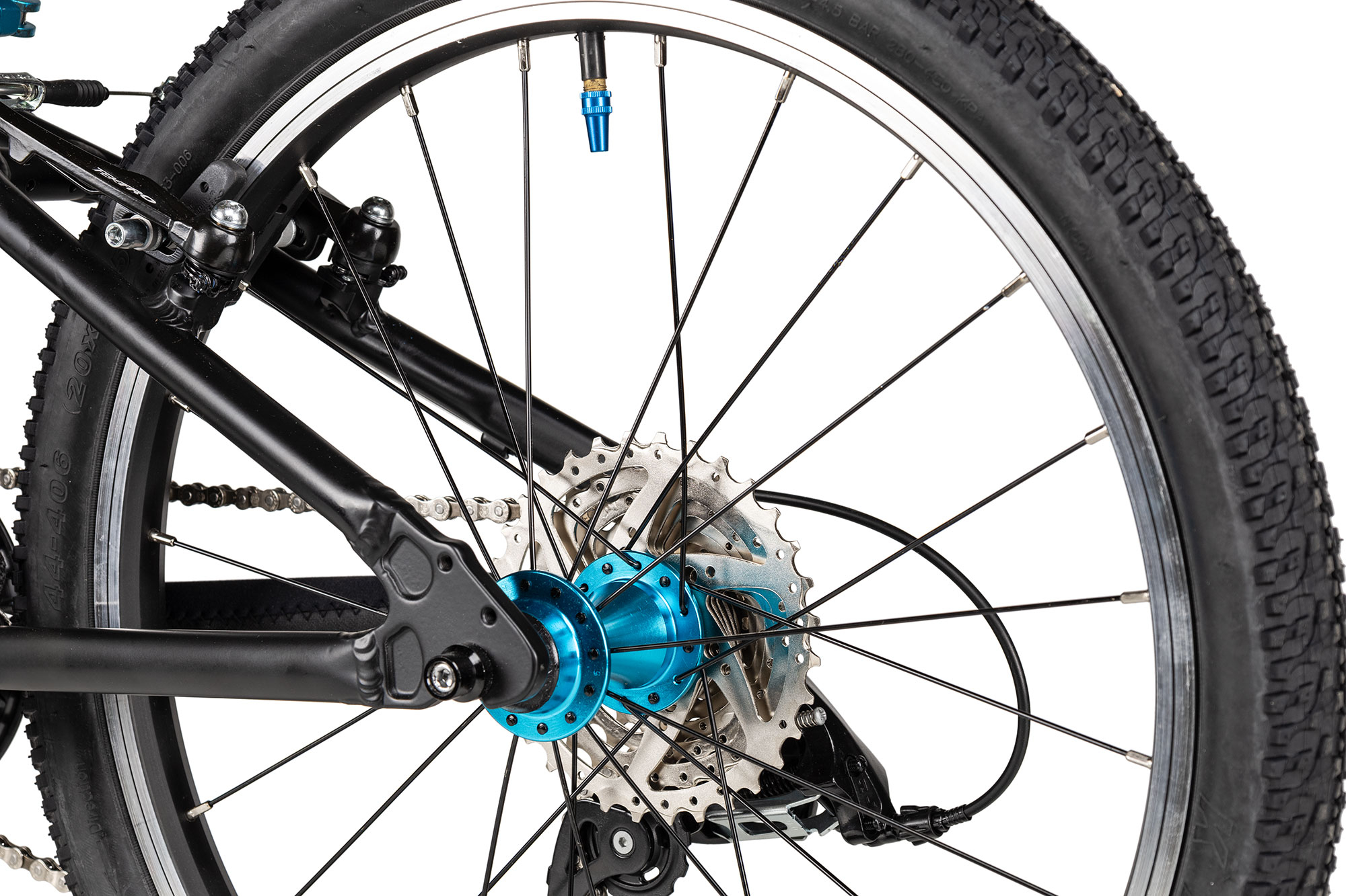 KUbikes 20 MTB 26 cm | schwarz/laser blue